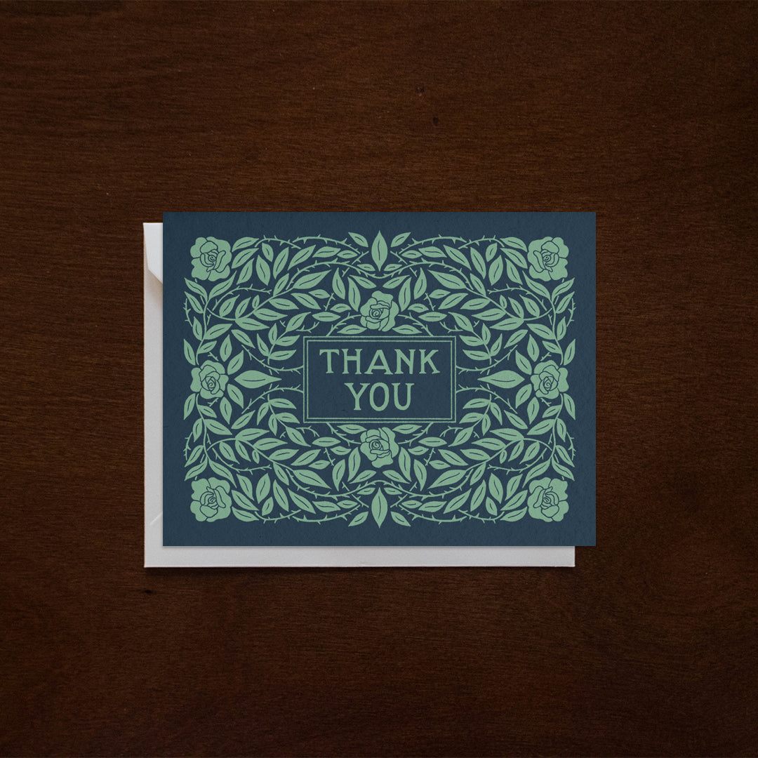 Rose Thank You Card