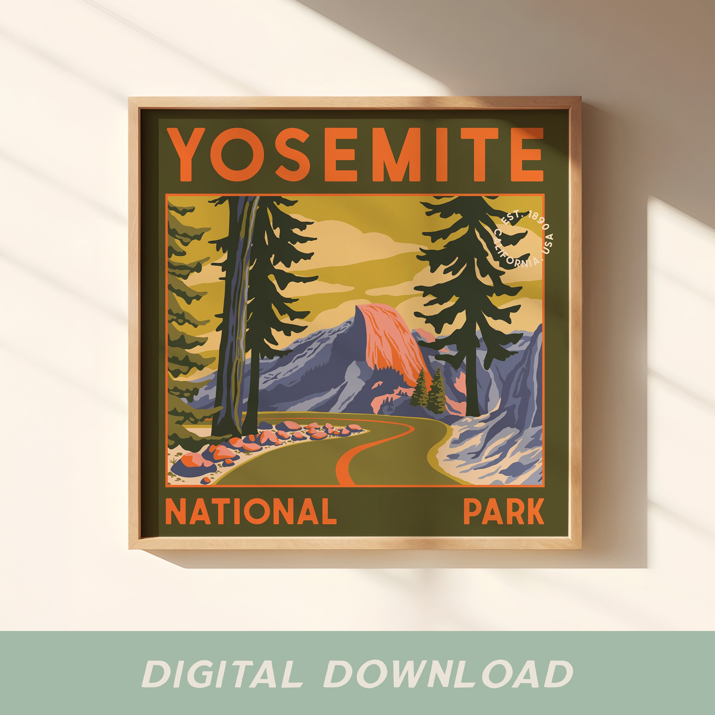 Yosemite National Park Print (Digital Download)