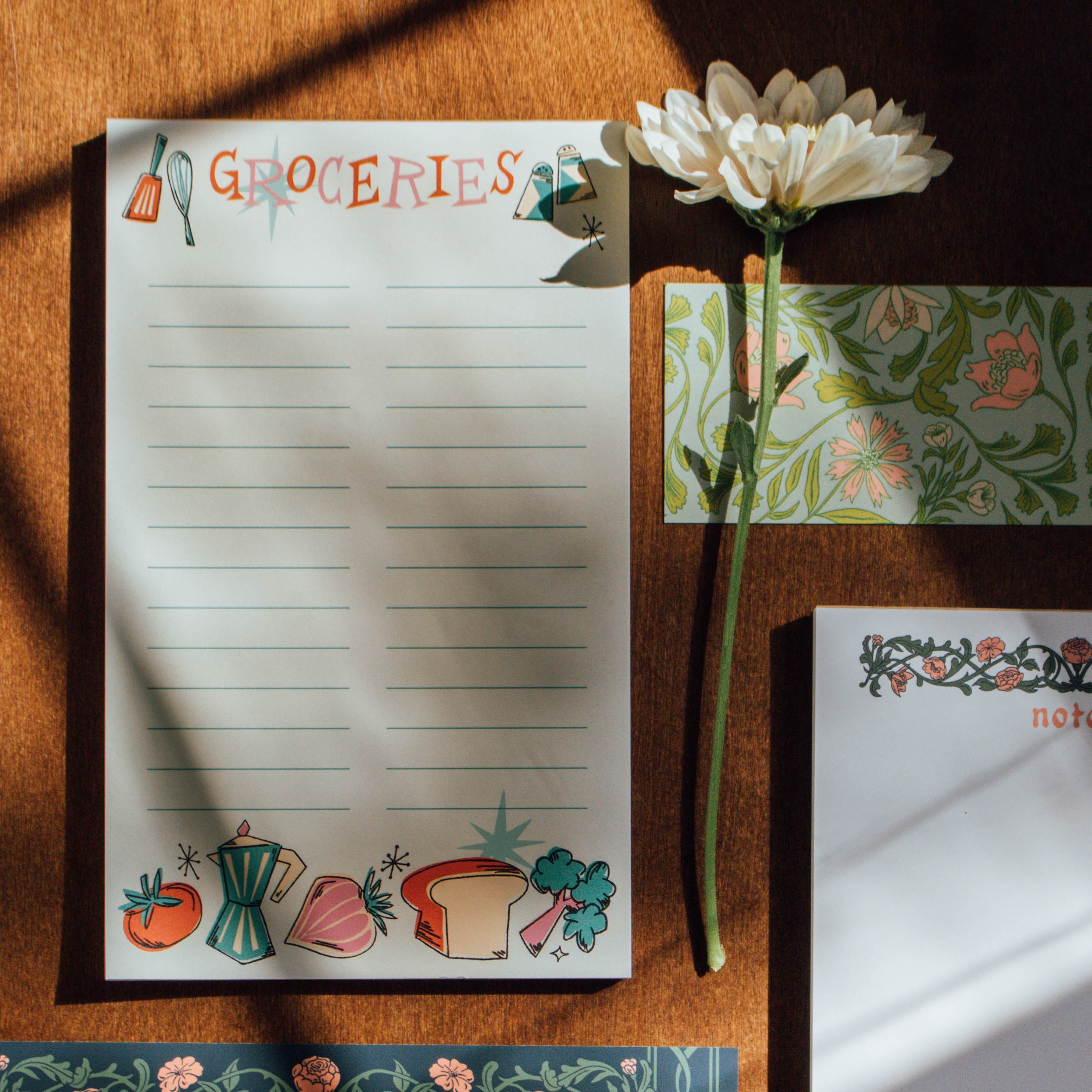 Midcentury Grocery Notepad