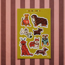 Holiday Dogs Sticker Sheet