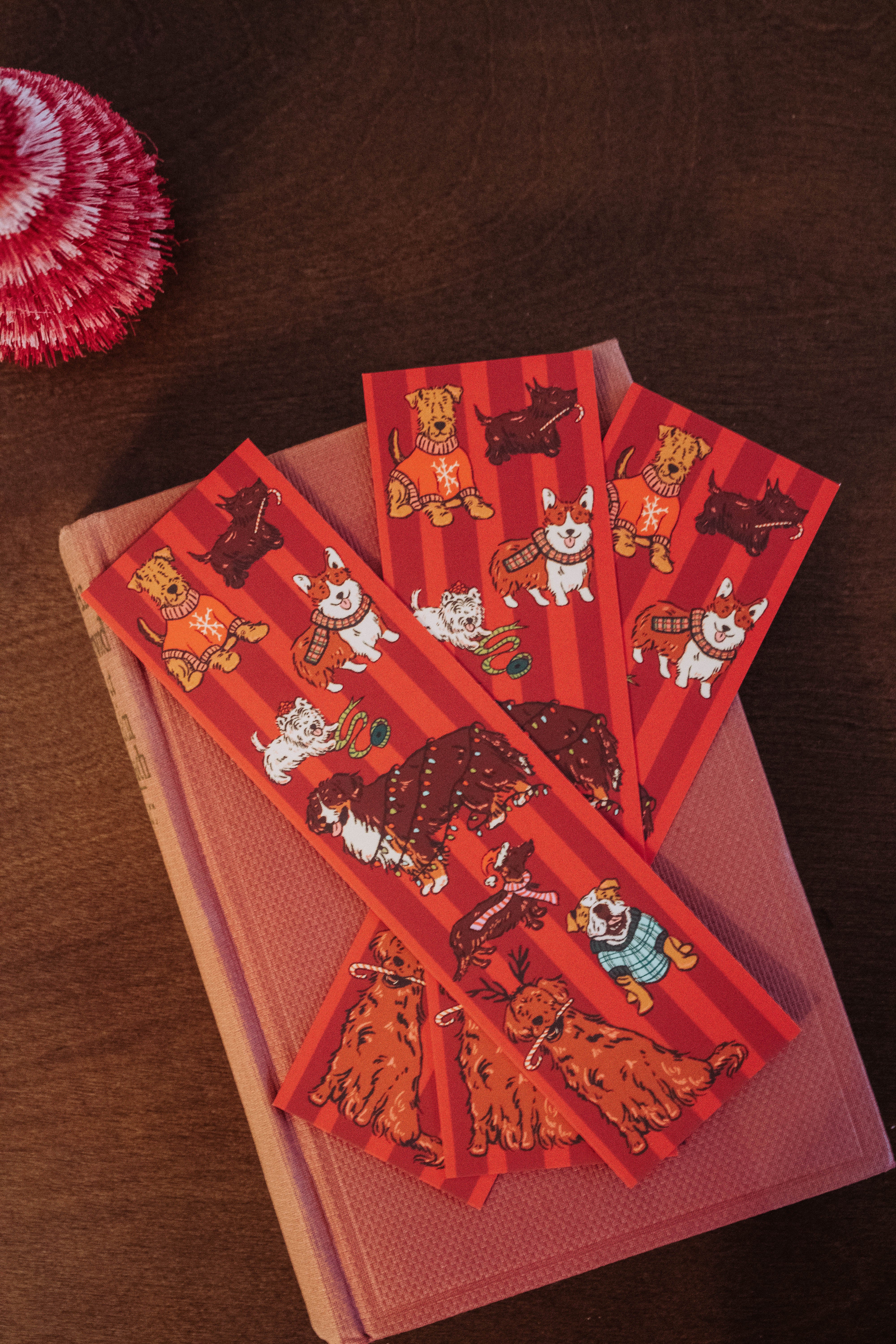 Holiday Dogs Bookmark