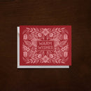 Pink Floral Warm Wishes Card